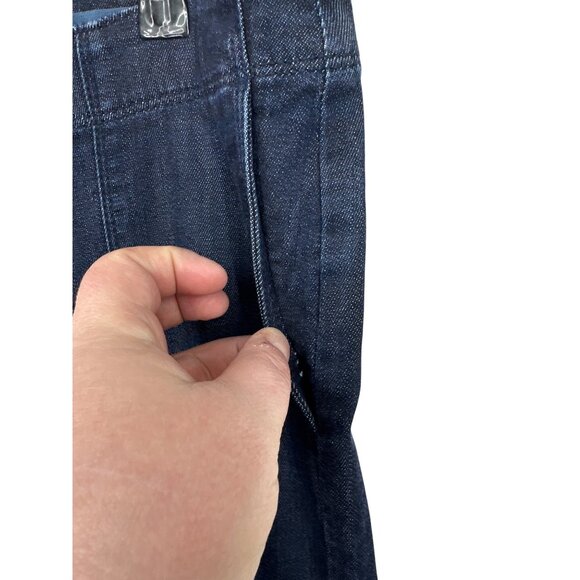 J.Jill Metropolitan Full Leg Denim Pants With Belt Loops & D-Ring Size 12 - Picture 3 of 12